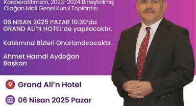 OLAĞAN MALİ GENEL KURULUMUZ 6 NİSAN PAZAR GÜNÜ